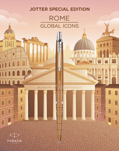 Balpen Parker Jotter Rome CT M brons 1 Stuk-2