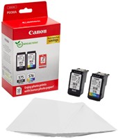 Inktcartridge Canon PG-575 CL-576 zw + kl + papier 1 Stuk-3