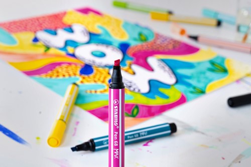 Viltstift STABILO Pen 68/75 Max sienna 1 Stuk-2