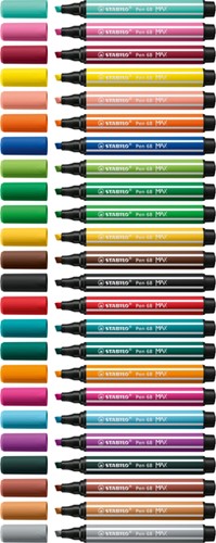 Viltstift STABILO Pen 68/24 Max citroengeel 1 Stuk-3