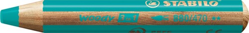 Kleurpotlood STABILO 880 woody 3 in 1 turquois 1 Stuk