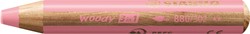 Kleurpotlood STABILO 880 woody 3 in 1 pastel roze 1 Stuk