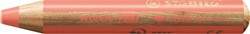 Kleurpotlood STABILO 880 woody 3 in 1 pastel rood 1 Stuk
