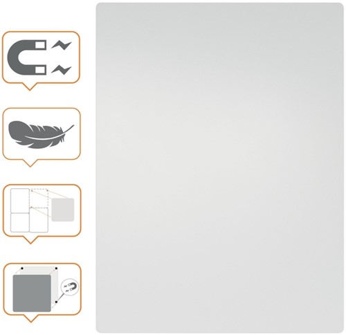 Whiteboard Nobo frameloos modulair 60x45cm 1 Stuk-3