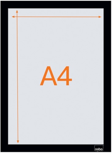 Infokader Nobo zelfklevend A4 zwart 2 Stuk-6