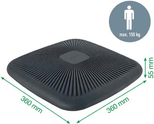 Wiebelkussen Leitz Ergo donkergrijs 1 Stuk-1