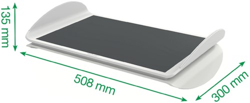 Voetensteun Leitz Ergo verstelbaar lichtgrijs 1 Stuk-2