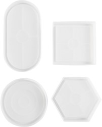 Silicone vormen Creativ Company set 4 vormen 4 Stuk