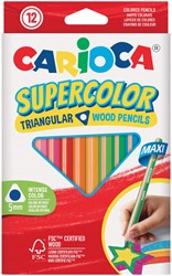 Kleurpotlood Carioca Supercolor Triangular 12st 12 Stuk