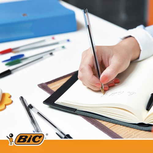 Balpen Bic Cristal M 5st assorti 5 Stuk-4