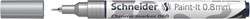 Viltstift  Schneider Paint-it 0.8mm mtl chrome 1 Stuk