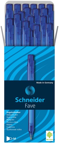 Balpen Schneider Fave M blauw 1 Stuk-2