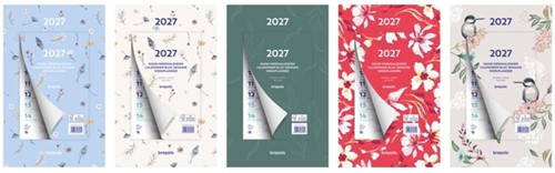 Weekkalender 2027 Brepols 190x130 7d/1p 1 Stuk