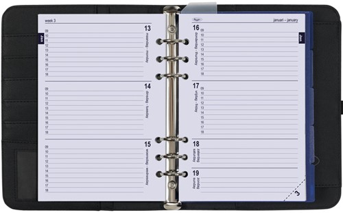 Organizer Kalpa A5 + ag26-27 7d/2p nerf zwart 1 Stuk-1