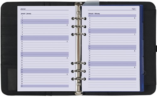 Organizer Kalpa A5 + ag26-27 7d/2p nerf zwart 1 Stuk-2