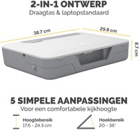 Laptopstandaard Draagtas Fellowes Breyta wit 1 Stuk-4