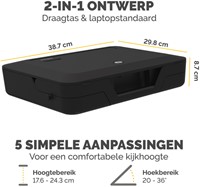 Laptopstandaard Draagtas Fellowes Breyta zwart 1 Stuk-4