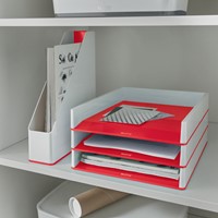 Brievenbak Leitz WOW A4 wit/rood 1 Stuk-3