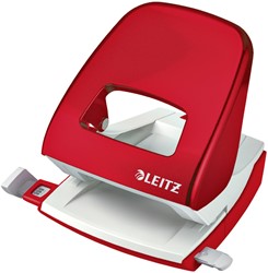 Perforator Leitz WOW 5008 metaal 30 vel rood 1 Stuk