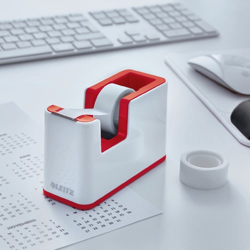 Plakbandhouder Leitz WOW wit/rood 1 Stuk-2