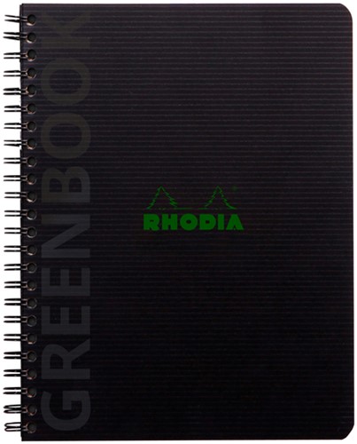 Notbk Rhodia Greenbook A5 lijn 6-g 180 pag zwart 1 Stuk-2