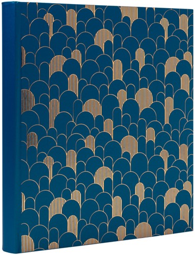 Fotoalbum Exacompta 29x32cm 60pag Néo Déco blauw 1 Stuk