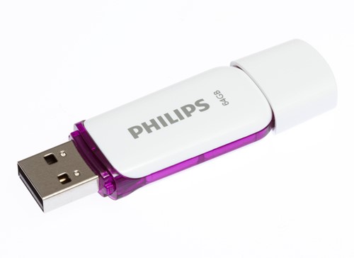 USB stick 2.0 Philips Snow USB-A 64GB paars 1 Stuk-2