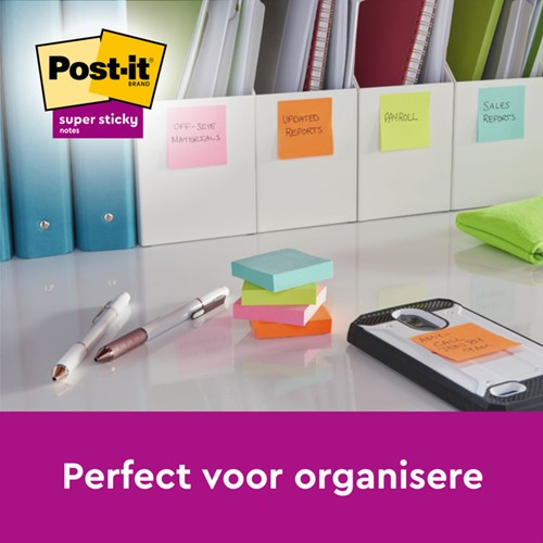 Memoblok 3M Post-it 4645 SS 101x152mm lijn roze 1 Stuk-1