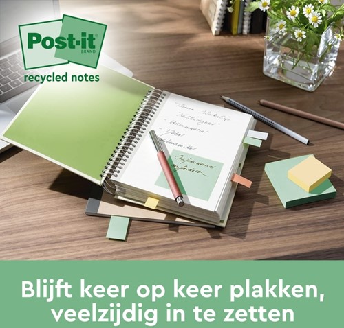 Memoblok 3M Post-it 654 RSSCOL 76x76mm ass. kl 3+1 4 Stuk-3