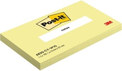 Memoblok 3M Post-it 6830 76x127mm geel 100 Vel