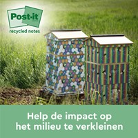 Memoblok 3M Post-it 654 RSSCOL 76x76mm geel 3+1 4 Stuk-3