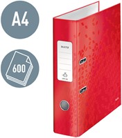Ordner Leitz WOW 180 gelamineerd 80mm A4 rood 1 Stuk-2