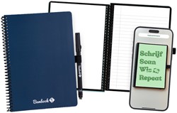 Notitieboek Bambook Navy A5 lijn 40pag uitwisb 1 Stuk