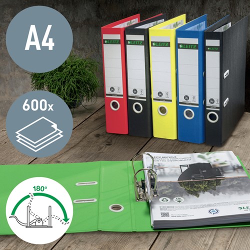 Ordner Leitz 180° Recycle 80 mm blauw 1 Stuk-2