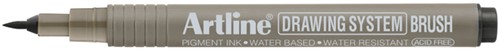 Fineliner Artline technisch brush zwart 1 Stuk