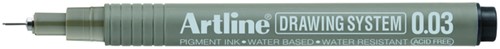Fineliner Artline technisch 0.03mm zwart 1 Stuk