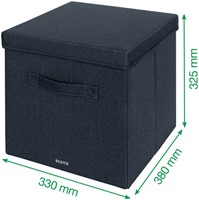 Opbergdoos Leitz gestof met deksel 330x325x380 2 Stuk-3