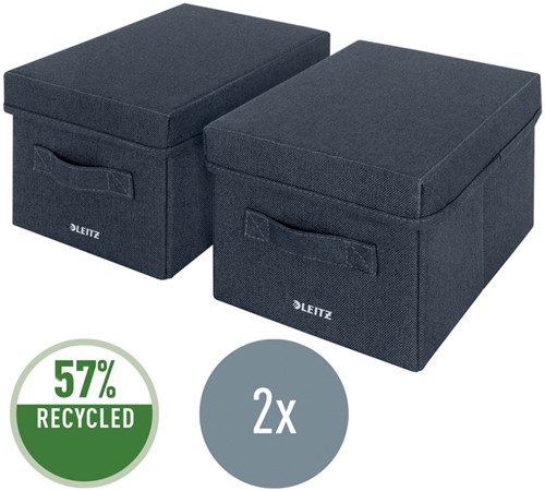 Opbergdoos Leitz gestof met deksel 190x160x285 2 Stuk-2