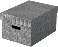 Opbergdoos Esselte 265x205x365mm grijs 3 st 3 Stuk