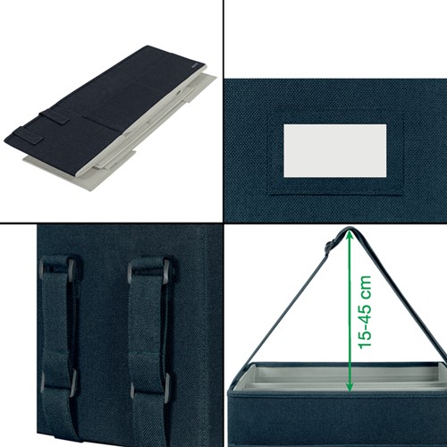 Opbergtas Leitz gestoffeerd 200x210x355mm gr 1 Stuk-3