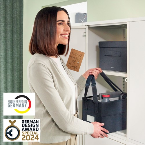 Opbergtas Leitz gestoffeerd 200x210x355mm gr 1 Stuk-3