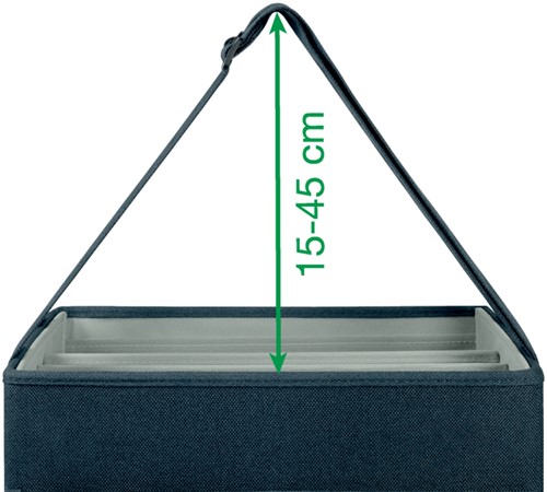 Opbergtas Leitz gestoffeerd 200x210x355mm gr 1 Stuk-4