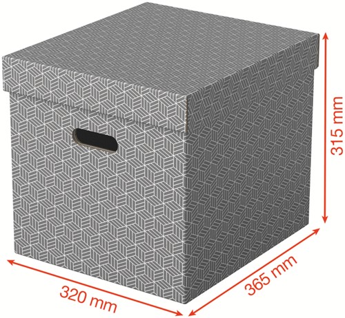 Opbergdoos Esselte 320x315x365mm grijs 3 st 3 Stuk-3