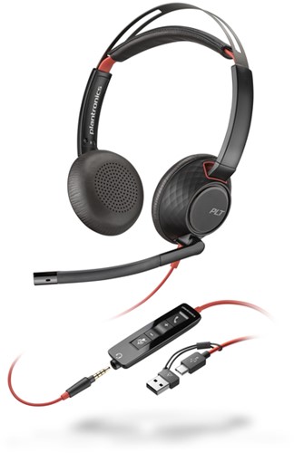 Headset HP POLY Blackwire 5220 Stereo USB-C 3.5 mm 1 Stuk