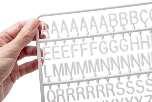 Letter set IEZZY voor letterbord 2x150 wit 1 Stuk-2