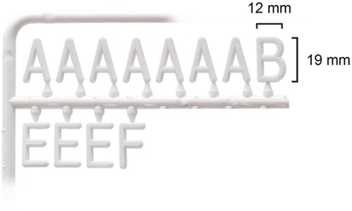 Letterbord Zwart 40 x 60 cm 1 Stuk-7