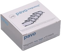 Sleutellabel Pavo magnetisch zwart 10st 10 Stuk-3
