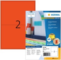 Etiket HERMA 4567 199.5x143.5mm rood 200st 100 Vel