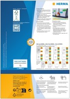 Etiket HERMA 4567 199.5x143.5mm rood 200st 100 Vel-2