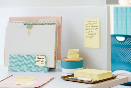 Memoblok 3M Post-it 654-SSCY 76x76mm geel 24 Stuk-1